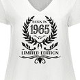 thumbnail image 4 of Inktastic Born in 1965 Limited Edition Women's Plus Size V-Neck T-Shirt, 4 of 5