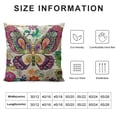 thumbnail image 6 of Acheng Butterfly Flower Throw Pillow Covers,Colorful Animal Floral Butterflies Cushion Cases Decorative Pillow Cases for Couch Sofa Bedroom,2 Pcs White, 6 of 6