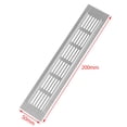 thumbnail image 1 of 50mm Aluminium Rectangular Cabinet Wardrobe Air Vent Grille Ventilation-Cover, 1 of 8