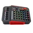 thumbnail image 1 of Consola de mezclas Mezclador de audio profesional Controlador de DJ digital de 4 canales Enchufe estadounidense AC100‑240V, 1 of 12