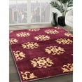 thumbnail image 2 of Ahgly Company Indoor Round Mid-Century Modern Red Oriental Area Rugs, 3' Round, 2 of 6