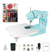 202A Home Mini Electric Sewing Machine with Expansion Board 99pcs Needlework Set US 110V Blue