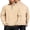 Khaki-1, variant on Men's Quarter Zip Up Pullover Casual Long Sleeve Polos Golf Shirts Lightweight Mock Neck Oversized Sweatshirt