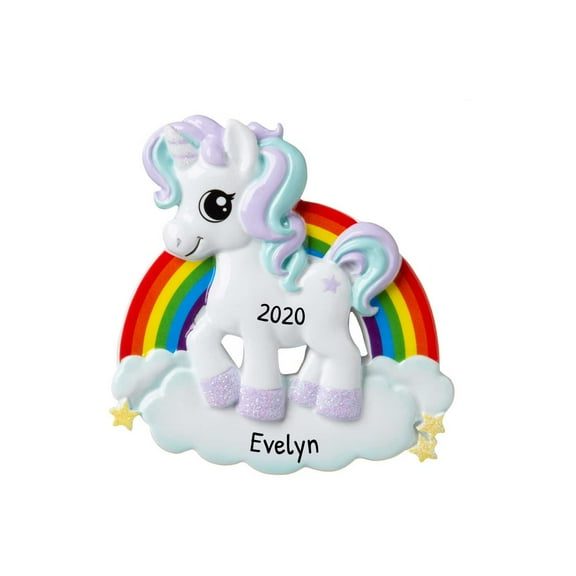 Personalized Unicorn Ornaments Christmas - My Little Pony Ornament 2024, Unicorn Tree Topper, Girly Ornaments, Unicorn Christmas Ornament, Unicorn Ornaments for Girls - Free Customization