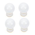 thumbnail image 3 of UPGRATOR 4 Pcs Décoration de Lampe en Alliage d'Aluminium Blanc pour Lampe de Table Rétro Bar, 3 of 8