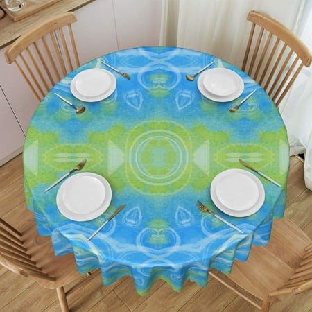 

Tablecloth Vintage Decorative Pattern Background Table Cloth For Circular Tables Waterproof Resistant Picnic Table Covers For Kitchen Dining/Party