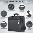 thumbnail image 6 of Garment Bags for Travel Carry  Garment Bag for  Clothes, Suit Bag for Business Trips with Shoes bag &  Strap,  Foldable Suit Luggage Bag for Men Women, Gray, 6 of 6
