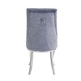 thumbnail image 2 of ACME Dekel Dining Set in Clear Glass & Stainless Steel, 2 of 7