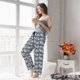 thumbnail image 5 of Fotbe Tropical Sloth Pantalones de Pijama para Mujer, Pantalones de Dormir, Pantalones Pj con Cordón y Bolsillos-Medium, 5 of 6