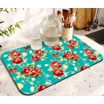 thumbnail image 1 of Dish Drying Mat for Kitchen Counter 20x12in Washable Quick Dish Drying Pad Rubber Backed Absorbent Draining Mat Fit Kitchen Counter,Bar,Under Sink,Dishes,Utensils,Dish Rack, 1 of 5