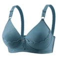 thumbnail image 3 of Women Thin Cup Middle-Elderly Comfort Bra - Underwire-Free, Soft Nylon Blend, Under Bust 62-84cm, Sizes 36-42, 3 of 4