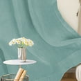 thumbnail image 6 of Primebeau Semi-Sheer Linen Curtains Light Filtering Grommet Panels, 52 x 108 inch, 2 Panel Set, SeaMist, 6 of 7