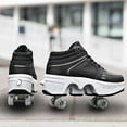 thumbnail image 6 of Roller Skate Shoes for Men, Double-Row Deform Wheel Automatic Walking Shoes, Retractable Roller Skate, Shoes with Wheels, Skating Shoes for Outdoor Fun & Fitness, 6 of 7