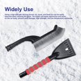thumbnail image 2 of 2 in 1 Car Snow Removal Brush Snow Scraper for Car Large Winter Snow Removal Tool Snow Shovel Ice Removal 30 ih Yellow, 2 of 7