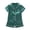 Green, variant on NIEWTR Kid Girls Pajama Set Comfy Cool Silk Pajamas Button Down Satin Pjs Short Sleeve Sleepwear and Shorts(White,2-3 Years)