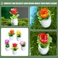 thumbnail image 3 of WORGEOUS  10 Pcs Mini Decoration Simulated Small Potted Plant, 3 of 8