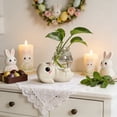 thumbnail image 3 of LWVITH Hydroponic Glass Vase Easter Ceramic Rabbit Plant Pot for Home Decor Cute Bunny for Living Room Table Office Shelf Spring Party Centerpiece Easter Decorations Garden Gift, 3 of 6