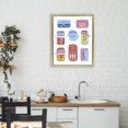thumbnail image 2 of Stupell Industries Bright & Pastel Sardine Tins Gold Framed Floater Canvas Wall Art design by Bex Morley Design, 21 x 17, 2 of 9