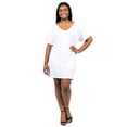 thumbnail image 2 of Plus Size V Neck Short Sleeve T Shirt Dress, 2 of 10