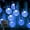 Blue, variant on GooingTop Solar Outdoor String Lights Waterproof,30 FT 60LED Crystal Globe Outside Solar Fairy Twinkle Lights for Garden Yard Pathway Patio Tree Landscape Lighting Decorative,Blue