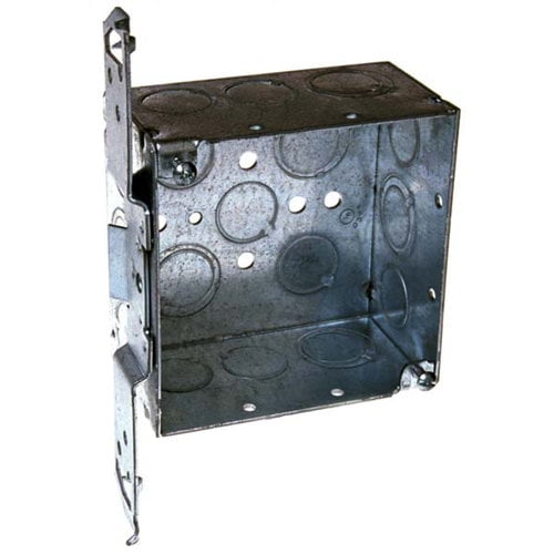 Raco 4-1/8 in. Square Steel 2 gang Outlet Box Gray