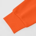 thumbnail image 6 of Girls Pullover Hoodies Boys Kids Cotton Drop Shoulder Hooded Sweatshirts School Fall Unisex Lounge Wear Orange, 7 Y, 6 of 7