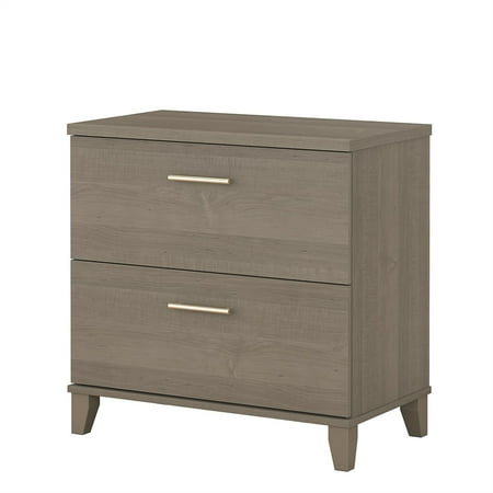 Bush Furniture Somerset Lateral File Cabinet In Ash Gray Walmart