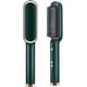 thumbnail image 1 of Plancha y rizador de pelo eléctrico profesional, cepillo alisador de pelo 2 en 1 y rizador, plancha alisadora de pelo con peine incorporado (verde), 1 of 5