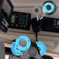 thumbnail image 4 of YISITIAN Heavy Duty Universal Handheld Ham CB Radio Microphone Mic Hanger Holder Magnet Mount, Hand CB Mic with Round Knob Mount Holder and Base Magnetic Round Base CJ919-48456, 4 of 8