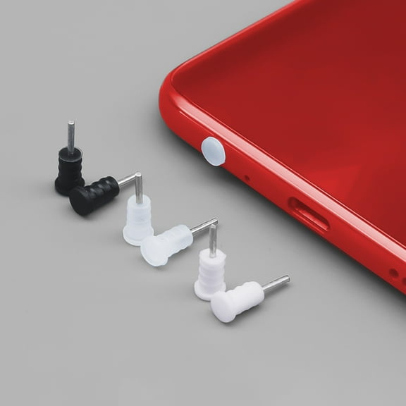 Naierhg 5Pcs 3.5mm Dust Plug Mini Universal Silicone Multipurpose Jack Dust Pin for Smart Phones