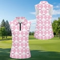 thumbnail image 3 of Aplkyhs Pink Argyle Matching Golf Shirts for Couple Lightweight Women's Matching Hawaiian Golf Shirt for Couple Racerback Design 4-Way Stretch Keep Cool in Hot Weather, 3 of 6