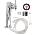 thumbnail image 2 of 3 Tap Beer Dispenser, Draft Beer Kegerator Tower Detachable Mirror Polished  For Beer Kegging, 2 of 8