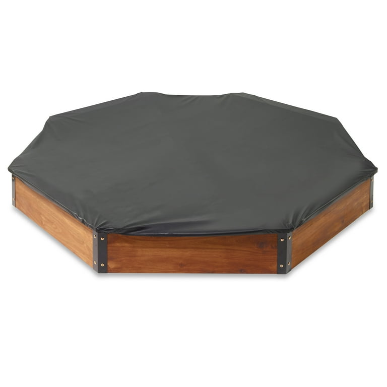 Badger Basket Octagon XL Wooden Sandbox with Liner and Cover