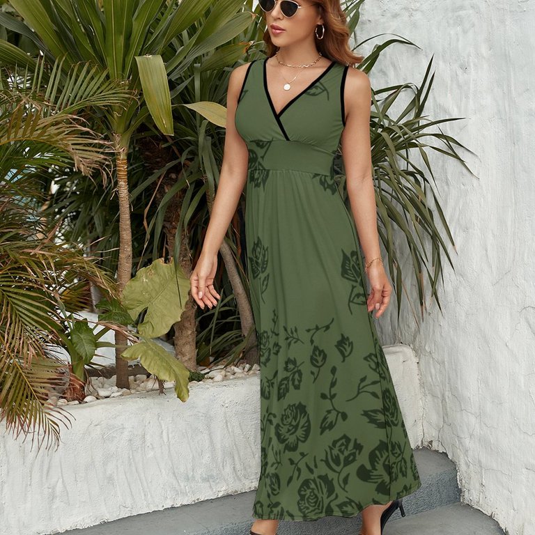 green emerald velvet dress Bella and Bloom Boutique main image 0