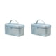thumbnail image 3 of Kearding Bolsa de cosméticos Estuches Almacenamiento Carta de artículos de tocador Bolsa de multifunción Caja de bolso Contenedor de belleza azul claro 2Conjunto, 3 of 6
