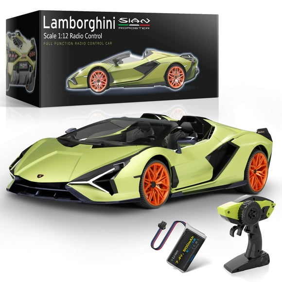 Coche a control remoto MIEBELY Lamborghini escala 1:12 verde