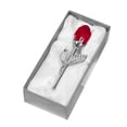 thumbnail image 1 of Rosa transparente en caja de regalo, escultura artística de flores para una elegante decoración de oficina en casa y un regalo romántico., 1 of 8