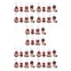 thumbnail image 2 of Adornos Colgantes De Bolas Monstrate 8 Piezas Feliz Navidad, 2 of 6