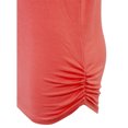 thumbnail image 4 of KOGMO Womens Short Sleeve Solid Basic Tunic Top Tee with Side Shirring, 4 of 7