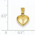 thumbnail image 2 of 14K Yellow Gold Puffed Heart Charm, 2 of 2