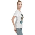 thumbnail image 5 of Jean Michel Basquiat Womens Summer Cotton Short Sleeve T Shirts Top,Fashion Crewneck Graphic Tee Outfits, 5 of 5