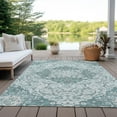 thumbnail image 6 of Addison Rugs Chantille Indoor/Outdoor Traditional Medallion Teal Washable Rectangle Rug, 9' x 12', 6 of 6