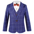 thumbnail image 5 of Bainana Boys Christmas Outfit Set Long Sleeve Solid Color Gentleman Suit 4 Pieces Clothes Set Big Kids Relaxed Fit Party Wear, 5 of 6