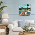 thumbnail image 3 of Stupell Industries Contemporary Wish You Were Here Palm Springs Gray Framed Giclee Art, 24 x 24, by Tara Boone, 3 of 8