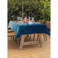 thumbnail image 3 of Outdoor Tablecloths with Umbrella Hole & Zipper, Blue Ombre Tablecloth Rectangle 60x84 Inch, Coastal Beach Modern Abstract Art Waterproof Table Cloth, Patio/Pool/Picnic Table Covers, 3 of 8