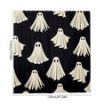 thumbnail image 5 of Waterproof Halloween Ghost Print Shower Curtain, 70.87x35.43 Inch Lightweigt Soap Stain Resistant Black Cloth Bathroom Decor for Apartment Dorm Home Hotel Bathtub Stall Accessories, 5 of 6