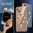 thumbnail image 6 of for iPhone 12 Pro Max Case,[Compatible with Magsafe],[10 FT Military Grade Drop Protection][Anti Yellowing] Slim Soft TPU Luxury Protective Phone Case for 14 Pro Max -Rose Gold 8-IP12pm-04, 6 of 12