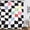 03 Black White Colorful Checkborad, variant on Aesthetic Checkered 70s Shower Curtain 72" Wx72 L Black White Colorful Funky Trendy Maximalist Teen Girl Vintage 60s Groovy Eclectic Bathroom Accessories Set Decor Waterproof Fabric 12 Hooks