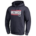 thumbnail image 2 of Men's Navy Washington Wizards Onside Stripe Pullover Hoodie, 2 of 3