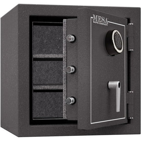 Mesa Safe MBF2020E Fire Resistant Security Safe with Electronic Lock, Hammered Grey